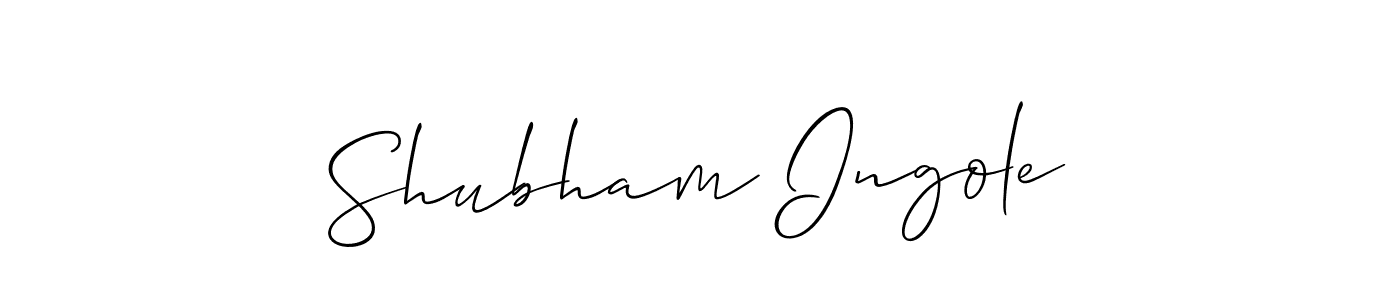 Design your own signature with our free online signature maker. With this signature software, you can create a handwritten (Allison_Script) signature for name Shubham Ingole. Shubham Ingole signature style 2 images and pictures png