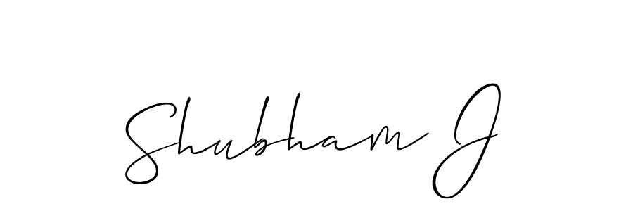 Allison_Script is a professional signature style that is perfect for those who want to add a touch of class to their signature. It is also a great choice for those who want to make their signature more unique. Get Shubham J name to fancy signature for free. Shubham J signature style 2 images and pictures png