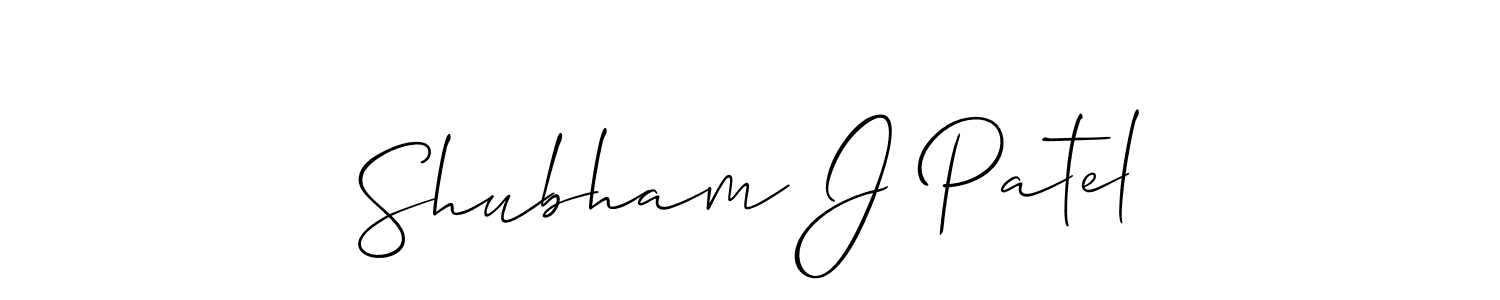 Make a short Shubham J Patel signature style. Manage your documents anywhere anytime using Allison_Script. Create and add eSignatures, submit forms, share and send files easily. Shubham J Patel signature style 2 images and pictures png