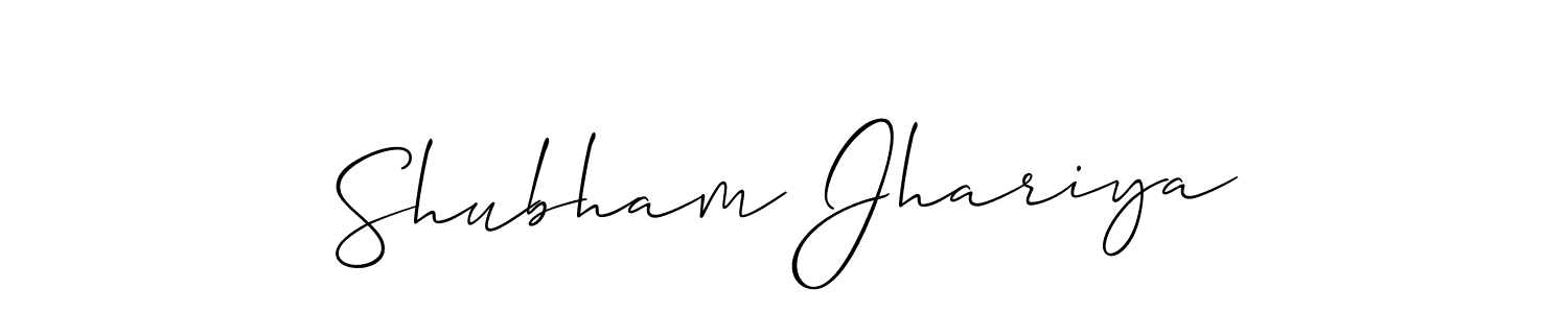 You should practise on your own different ways (Allison_Script) to write your name (Shubham Jhariya) in signature. don't let someone else do it for you. Shubham Jhariya signature style 2 images and pictures png