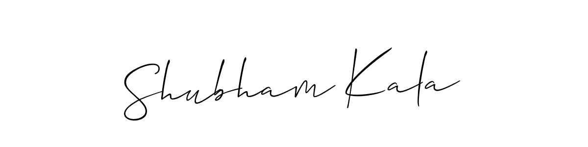 The best way (Allison_Script) to make a short signature is to pick only two or three words in your name. The name Shubham Kala include a total of six letters. For converting this name. Shubham Kala signature style 2 images and pictures png