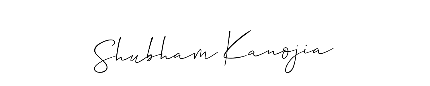 Also we have Shubham Kanojia name is the best signature style. Create professional handwritten signature collection using Allison_Script autograph style. Shubham Kanojia signature style 2 images and pictures png