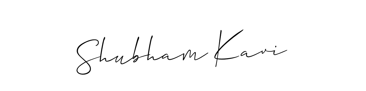 Create a beautiful signature design for name Shubham Kavi. With this signature (Allison_Script) fonts, you can make a handwritten signature for free. Shubham Kavi signature style 2 images and pictures png