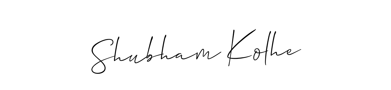 How to make Shubham Kolhe signature? Allison_Script is a professional autograph style. Create handwritten signature for Shubham Kolhe name. Shubham Kolhe signature style 2 images and pictures png