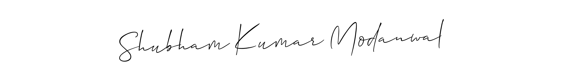 How to make Shubham Kumar Modanwal signature? Allison_Script is a professional autograph style. Create handwritten signature for Shubham Kumar Modanwal name. Shubham Kumar Modanwal signature style 2 images and pictures png