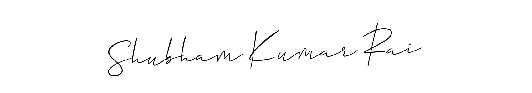 The best way (Allison_Script) to make a short signature is to pick only two or three words in your name. The name Shubham Kumar Rai include a total of six letters. For converting this name. Shubham Kumar Rai signature style 2 images and pictures png