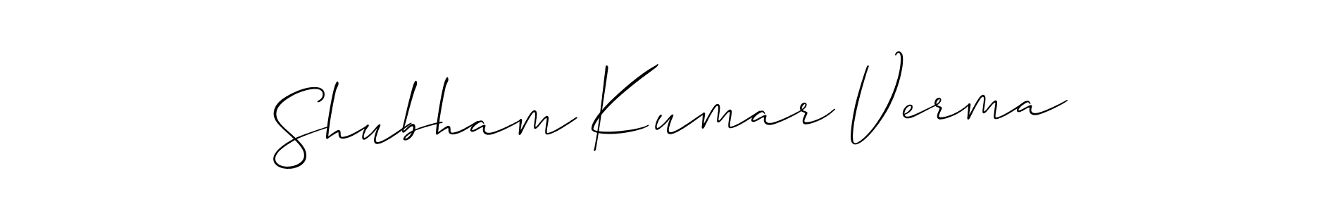 How to make Shubham Kumar Verma signature? Allison_Script is a professional autograph style. Create handwritten signature for Shubham Kumar Verma name. Shubham Kumar Verma signature style 2 images and pictures png