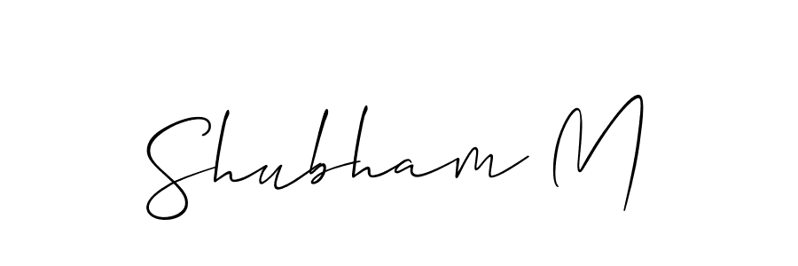 Best and Professional Signature Style for Shubham M. Allison_Script Best Signature Style Collection. Shubham M signature style 2 images and pictures png