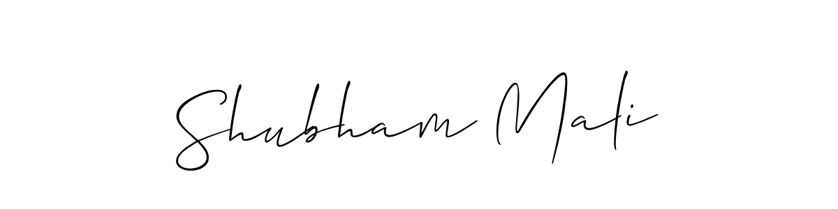 It looks lik you need a new signature style for name Shubham Mali. Design unique handwritten (Allison_Script) signature with our free signature maker in just a few clicks. Shubham Mali signature style 2 images and pictures png