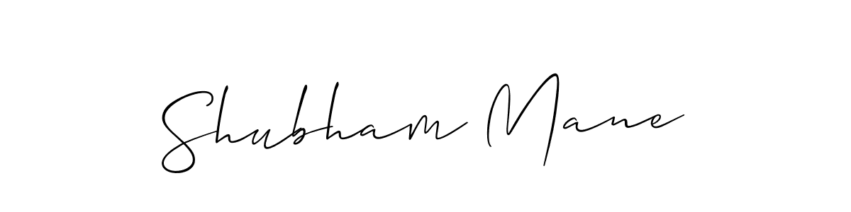 Make a beautiful signature design for name Shubham Mane. With this signature (Allison_Script) style, you can create a handwritten signature for free. Shubham Mane signature style 2 images and pictures png