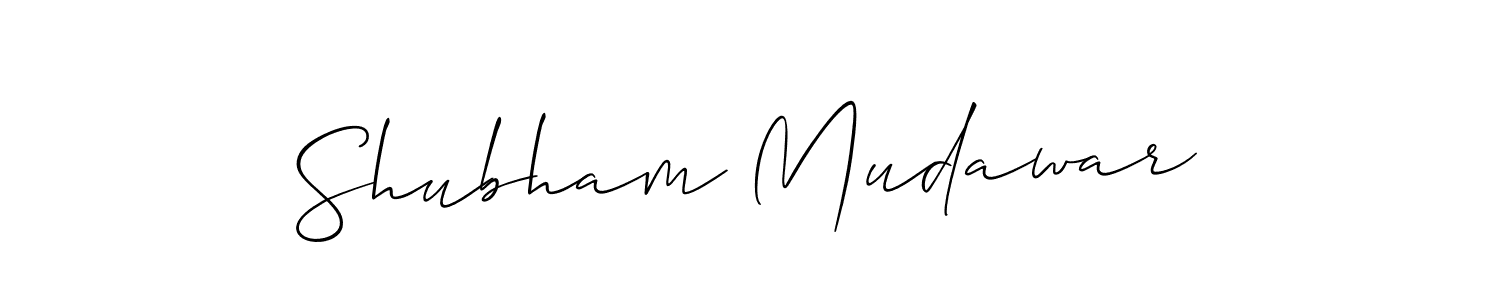Shubham Mudawar stylish signature style. Best Handwritten Sign (Allison_Script) for my name. Handwritten Signature Collection Ideas for my name Shubham Mudawar. Shubham Mudawar signature style 2 images and pictures png