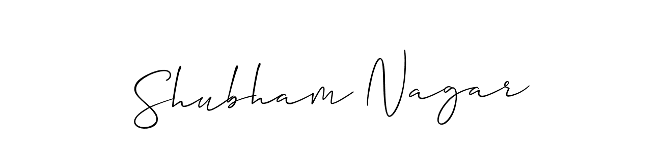 It looks lik you need a new signature style for name Shubham Nagar. Design unique handwritten (Allison_Script) signature with our free signature maker in just a few clicks. Shubham Nagar signature style 2 images and pictures png