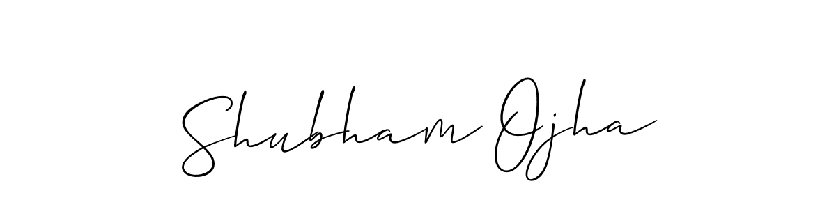 Make a short Shubham Ojha signature style. Manage your documents anywhere anytime using Allison_Script. Create and add eSignatures, submit forms, share and send files easily. Shubham Ojha signature style 2 images and pictures png