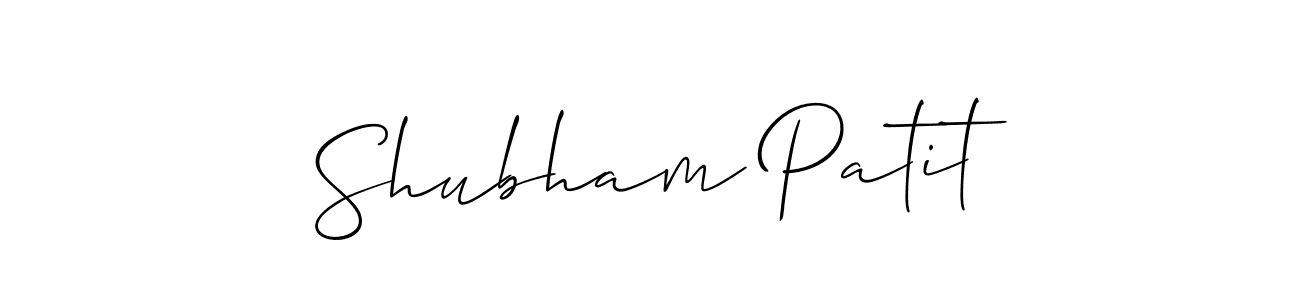 Make a short Shubham Patit signature style. Manage your documents anywhere anytime using Allison_Script. Create and add eSignatures, submit forms, share and send files easily. Shubham Patit signature style 2 images and pictures png