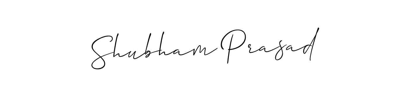 Make a beautiful signature design for name Shubham Prasad. With this signature (Allison_Script) style, you can create a handwritten signature for free. Shubham Prasad signature style 2 images and pictures png