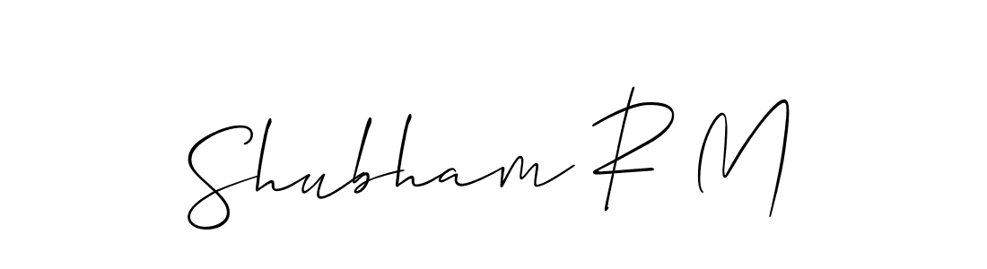 Similarly Allison_Script is the best handwritten signature design. Signature creator online .You can use it as an online autograph creator for name Shubham R M. Shubham R M signature style 2 images and pictures png