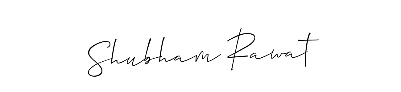 Allison_Script is a professional signature style that is perfect for those who want to add a touch of class to their signature. It is also a great choice for those who want to make their signature more unique. Get Shubham Rawat name to fancy signature for free. Shubham Rawat signature style 2 images and pictures png