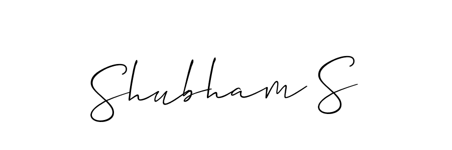 How to Draw Shubham S signature style? Allison_Script is a latest design signature styles for name Shubham S. Shubham S signature style 2 images and pictures png