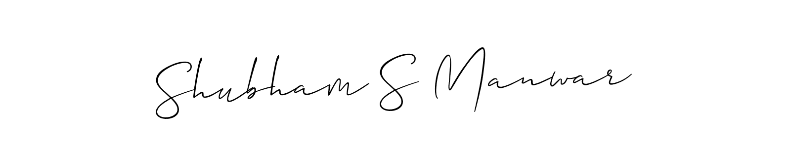 Best and Professional Signature Style for Shubham S Manwar. Allison_Script Best Signature Style Collection. Shubham S Manwar signature style 2 images and pictures png