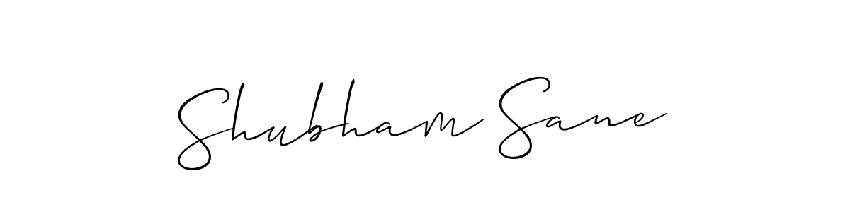 It looks lik you need a new signature style for name Shubham Sane. Design unique handwritten (Allison_Script) signature with our free signature maker in just a few clicks. Shubham Sane signature style 2 images and pictures png