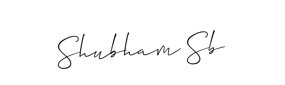 if you are searching for the best signature style for your name Shubham Sb. so please give up your signature search. here we have designed multiple signature styles  using Allison_Script. Shubham Sb signature style 2 images and pictures png