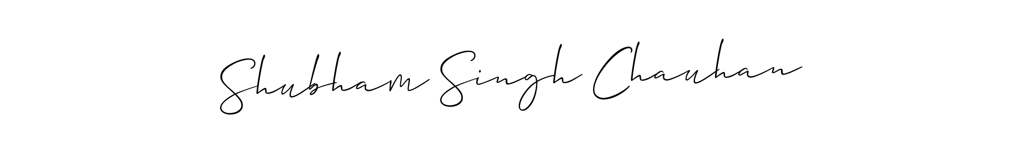 Design your own signature with our free online signature maker. With this signature software, you can create a handwritten (Allison_Script) signature for name Shubham Singh Chauhan. Shubham Singh Chauhan signature style 2 images and pictures png