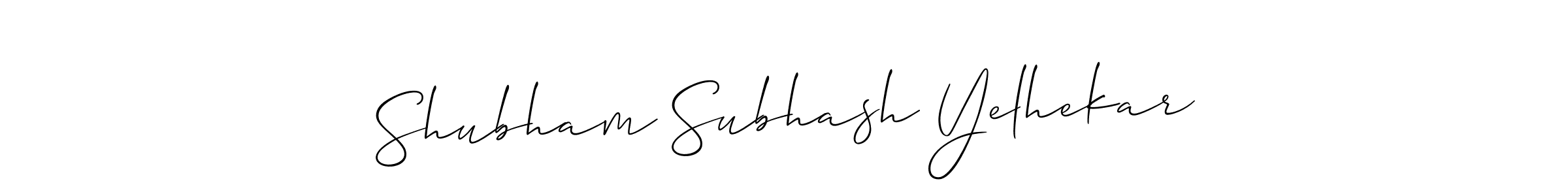 Best and Professional Signature Style for Shubham Subhash Yelhekar. Allison_Script Best Signature Style Collection. Shubham Subhash Yelhekar signature style 2 images and pictures png