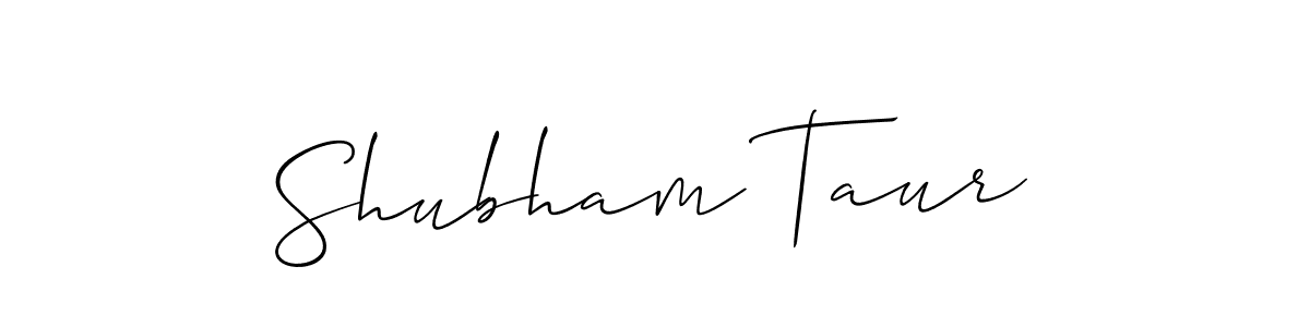 Create a beautiful signature design for name Shubham Taur. With this signature (Allison_Script) fonts, you can make a handwritten signature for free. Shubham Taur signature style 2 images and pictures png