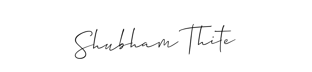 Also we have Shubham Thite name is the best signature style. Create professional handwritten signature collection using Allison_Script autograph style. Shubham Thite signature style 2 images and pictures png