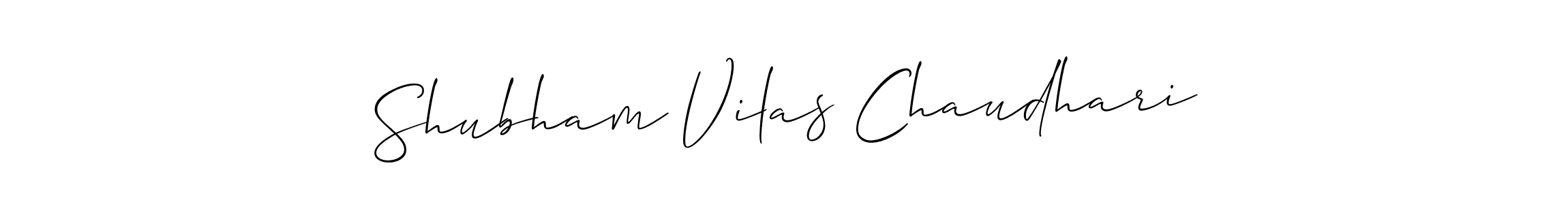 Create a beautiful signature design for name Shubham Vilas Chaudhari. With this signature (Allison_Script) fonts, you can make a handwritten signature for free. Shubham Vilas Chaudhari signature style 2 images and pictures png
