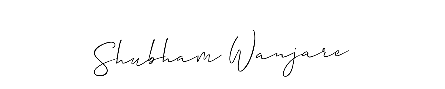 Design your own signature with our free online signature maker. With this signature software, you can create a handwritten (Allison_Script) signature for name Shubham Wanjare. Shubham Wanjare signature style 2 images and pictures png