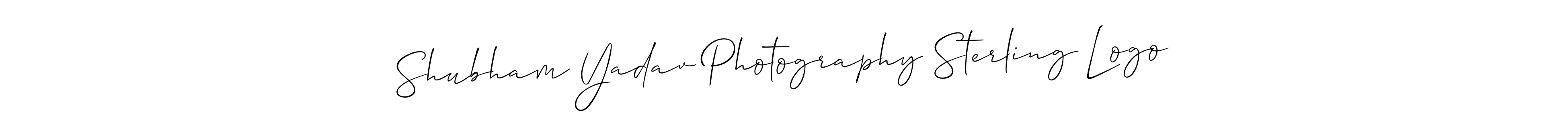 Use a signature maker to create a handwritten signature online. With this signature software, you can design (Allison_Script) your own signature for name Shubham Yadav Photography Sterling Logo. Shubham Yadav Photography Sterling Logo signature style 2 images and pictures png