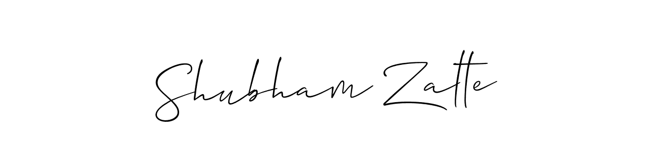 Also You can easily find your signature by using the search form. We will create Shubham Zalte name handwritten signature images for you free of cost using Allison_Script sign style. Shubham Zalte signature style 2 images and pictures png