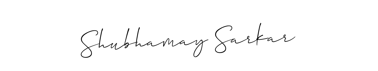 Also You can easily find your signature by using the search form. We will create Shubhamay Sarkar name handwritten signature images for you free of cost using Allison_Script sign style. Shubhamay Sarkar signature style 2 images and pictures png