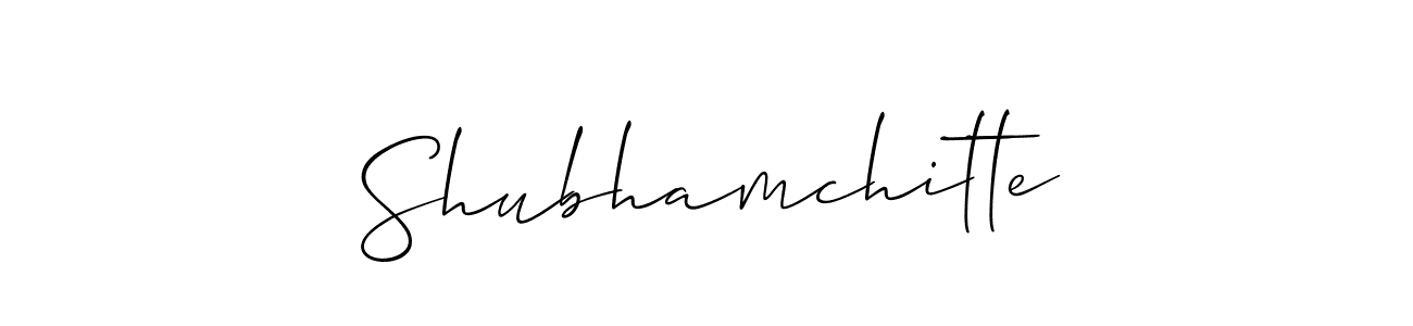 Make a beautiful signature design for name Shubhamchitte. With this signature (Allison_Script) style, you can create a handwritten signature for free. Shubhamchitte signature style 2 images and pictures png