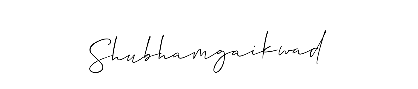 Also we have Shubhamgaikwad name is the best signature style. Create professional handwritten signature collection using Allison_Script autograph style. Shubhamgaikwad signature style 2 images and pictures png