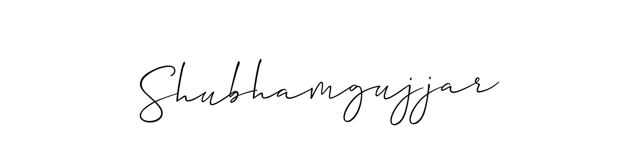 Design your own signature with our free online signature maker. With this signature software, you can create a handwritten (Allison_Script) signature for name Shubhamgujjar. Shubhamgujjar signature style 2 images and pictures png