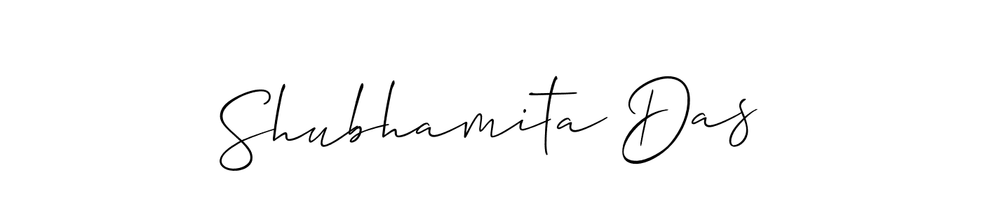 Use a signature maker to create a handwritten signature online. With this signature software, you can design (Allison_Script) your own signature for name Shubhamita Das. Shubhamita Das signature style 2 images and pictures png