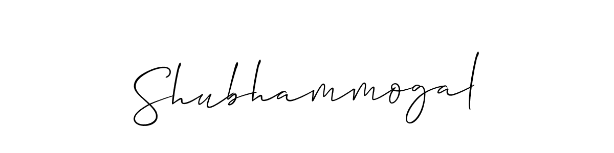Create a beautiful signature design for name Shubhammogal. With this signature (Allison_Script) fonts, you can make a handwritten signature for free. Shubhammogal signature style 2 images and pictures png