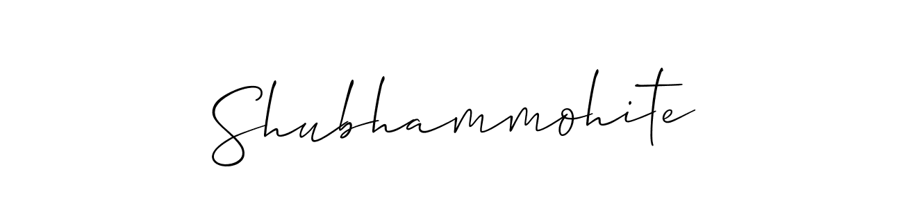 Shubhammohite stylish signature style. Best Handwritten Sign (Allison_Script) for my name. Handwritten Signature Collection Ideas for my name Shubhammohite. Shubhammohite signature style 2 images and pictures png