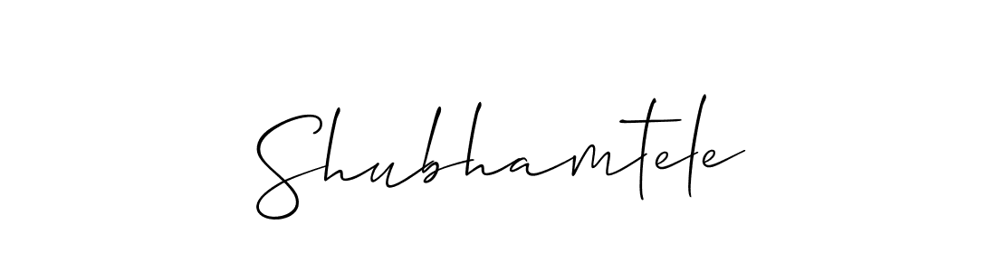 Make a beautiful signature design for name Shubhamtele. Use this online signature maker to create a handwritten signature for free. Shubhamtele signature style 2 images and pictures png