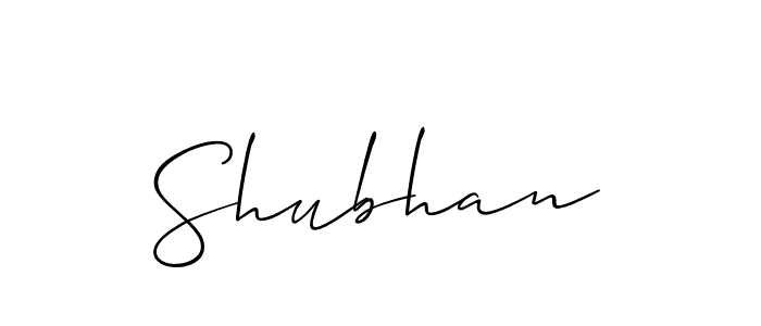 Best and Professional Signature Style for Shubhan. Allison_Script Best Signature Style Collection. Shubhan signature style 2 images and pictures png
