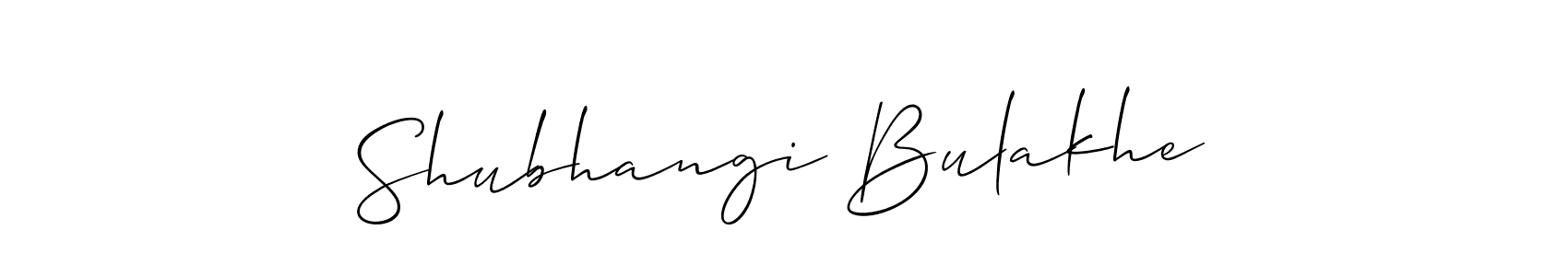 How to Draw Shubhangi Bulakhe signature style? Allison_Script is a latest design signature styles for name Shubhangi Bulakhe. Shubhangi Bulakhe signature style 2 images and pictures png