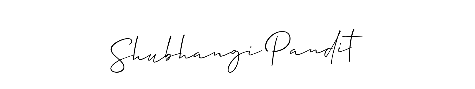 Make a short Shubhangi Pandit signature style. Manage your documents anywhere anytime using Allison_Script. Create and add eSignatures, submit forms, share and send files easily. Shubhangi Pandit signature style 2 images and pictures png