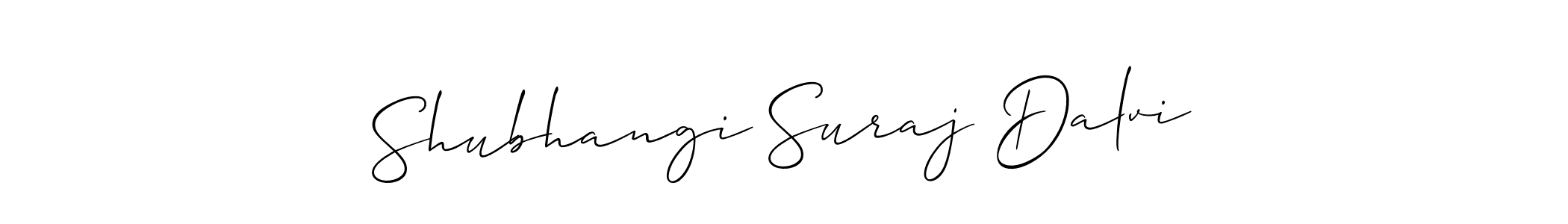 Use a signature maker to create a handwritten signature online. With this signature software, you can design (Allison_Script) your own signature for name Shubhangi Suraj Dalvi. Shubhangi Suraj Dalvi signature style 2 images and pictures png