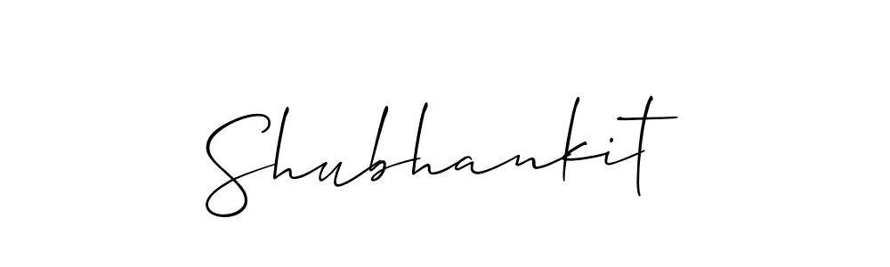 How to make Shubhankit name signature. Use Allison_Script style for creating short signs online. This is the latest handwritten sign. Shubhankit signature style 2 images and pictures png