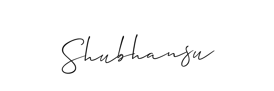 How to make Shubhansu name signature. Use Allison_Script style for creating short signs online. This is the latest handwritten sign. Shubhansu signature style 2 images and pictures png