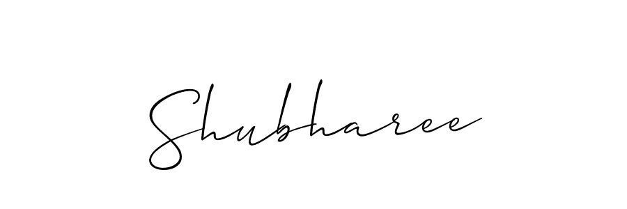 Make a beautiful signature design for name Shubharee. With this signature (Allison_Script) style, you can create a handwritten signature for free. Shubharee signature style 2 images and pictures png