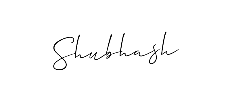 It looks lik you need a new signature style for name Shubhash. Design unique handwritten (Allison_Script) signature with our free signature maker in just a few clicks. Shubhash signature style 2 images and pictures png