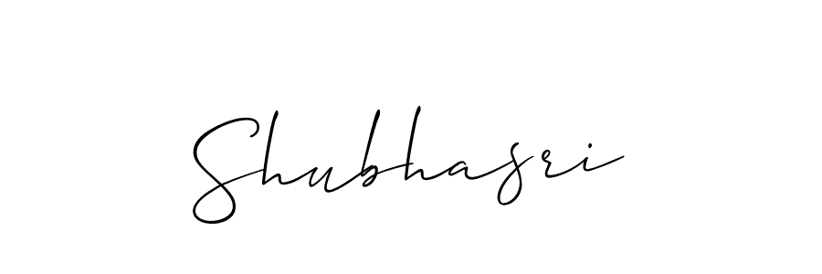 You should practise on your own different ways (Allison_Script) to write your name (Shubhasri) in signature. don't let someone else do it for you. Shubhasri signature style 2 images and pictures png